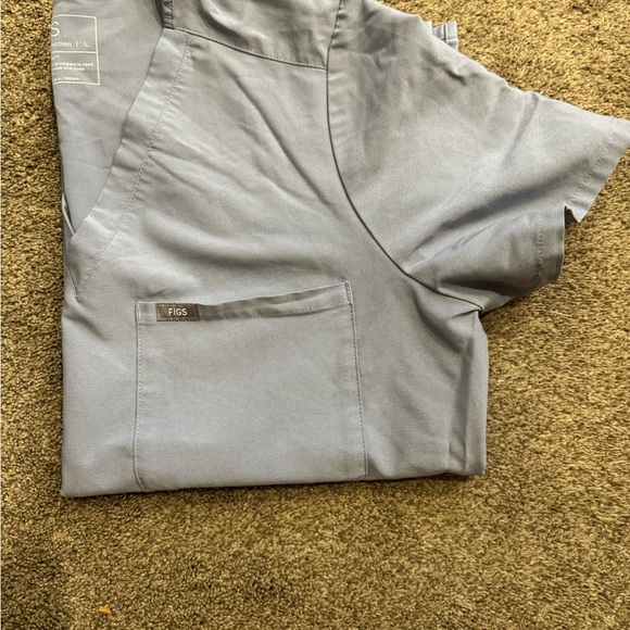 FIGS Scrubs-Color: Vapor Blue
Size:Large(top) Large(bottoms) - Picture 2 of 3